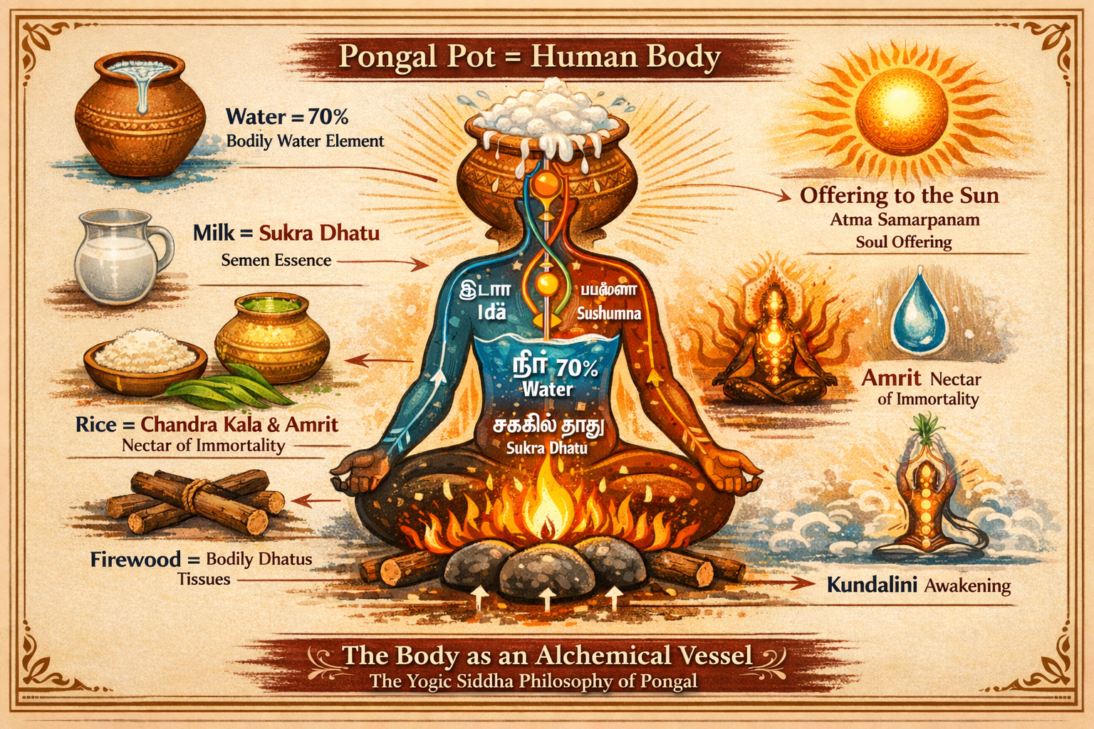 Pongal: The Siddha Alchemy of Transforming the Human Body into a Sacred Altar